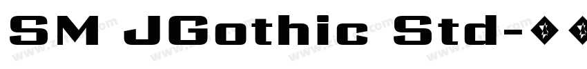 SM JGothic Std字体转换